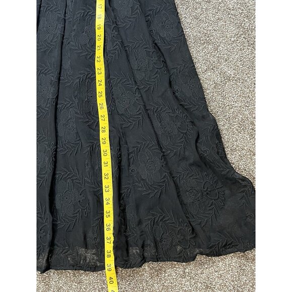 Piper & Scoot Women Ellie Dress Black Small Size Short Sleeves Lace Embroidery - Picture 8 of 13